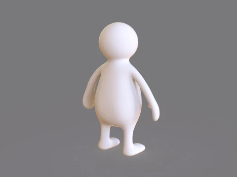 Stickman 06 Rigged Low Poly 3D Model