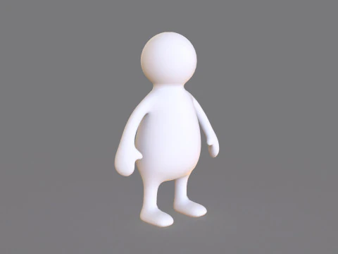 Stickman 06 Rigged Low Poly 3D Model