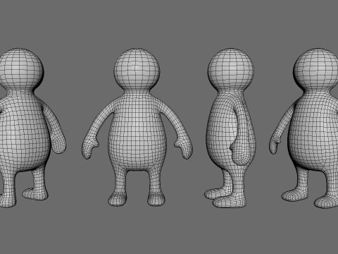 Stickman 06 Rigged Low Poly 3D Model
