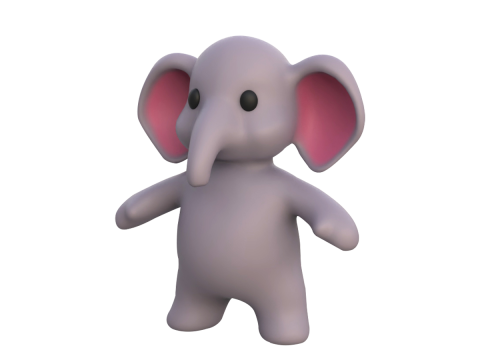 Little Animal Baby Character Pack 01 3Dモデル