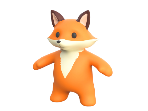 Little Animal Baby Character Pack 01 3Dモデル
