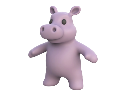 Little Animal Baby Character Pack 01 3Dモデル