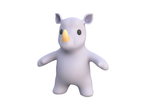 Little Animal Baby Character Pack 01 3Dモデル