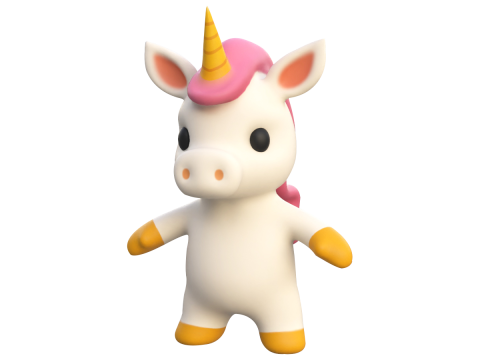 Little Animal Baby Character Pack 01 3Dモデル