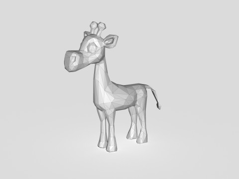 Giraffe Low-poly 3D Model