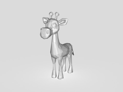 Giraffe Low-poly 3D Модель