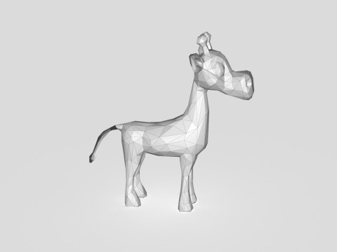 Giraffe Low-poly 3D Модель