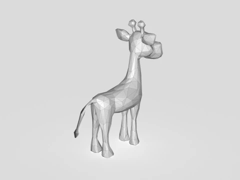 Giraffe Low-poly 3D Model