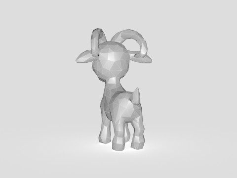 Goat Low-poly 3D 모델