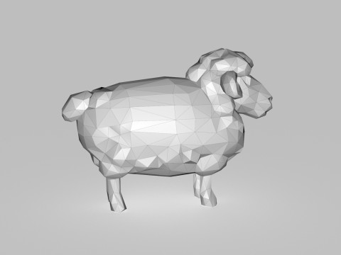 Sheep Low poly 3D Модель