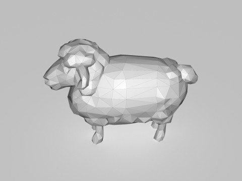 Sheep Low poly 3D Модель