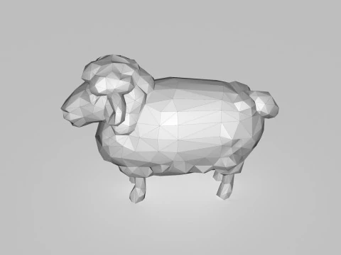 Sheep Low poly 3D Model