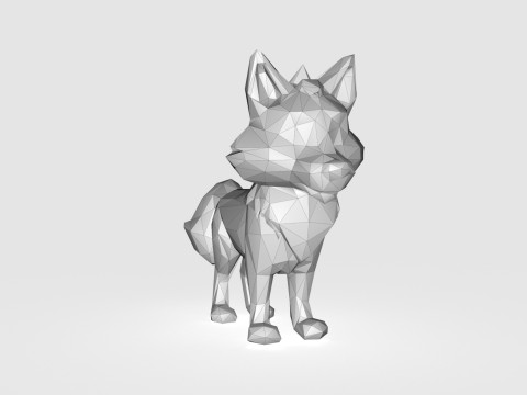 Wolf Low poly 3D Model