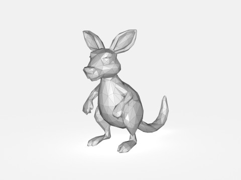 Kangaroo Low poly 3Dモデル