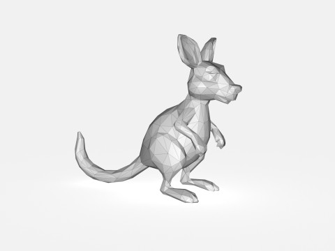 Kangaroo Low poly Modello 3D