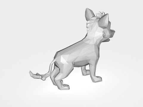 Hyena Low poly 3D 모델