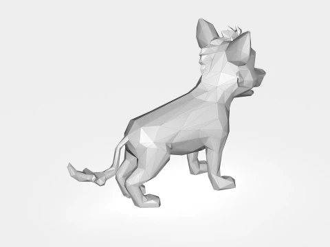 Hyena Low poly 3D Model