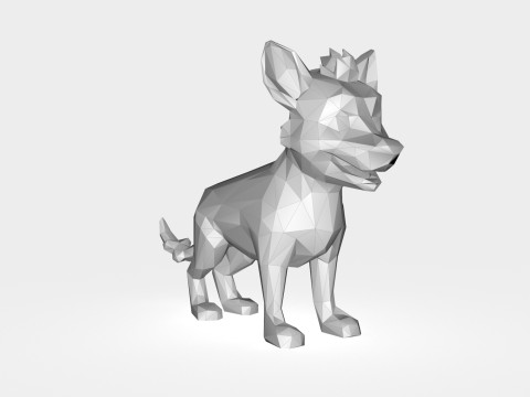 Hyena Low poly 3D 모델