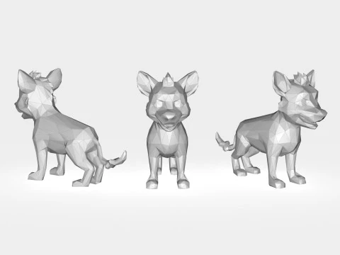 Hyena Low poly 3D Model