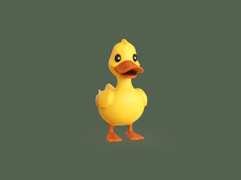 Cartoon Duck Cute 02 Modelo 3D