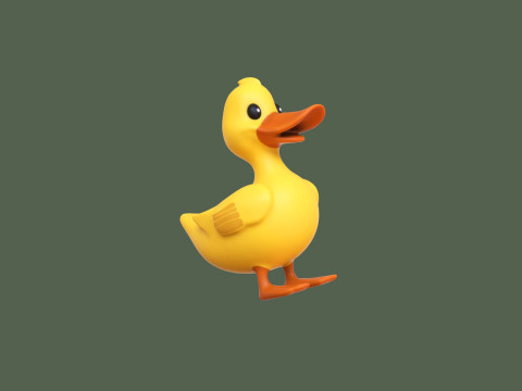 Cartoon Duck Cute 02 Modelo 3D