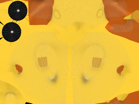 Cartoon Duck Cute 02 3D Model