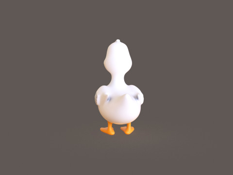 Cartoon Duck Cute 03 Model 3D