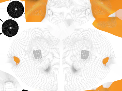 Cartoon Duck Cute 03 3D Model