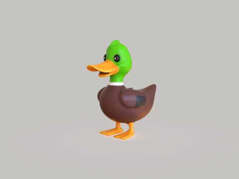 Cartoon Duck Cute 04 Modelo 3D