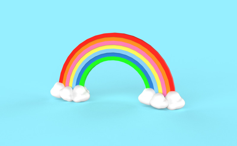 Prop76 Rainbow 3D Model .c4d .max .obj .3ds .fbx .stl .blend