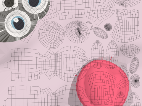 Low-Poly Cartoon Rabbit Bunny Rigged 3D Модель