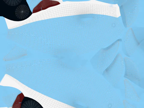 Cartoon Dolphin 01 Rigged 3D Model