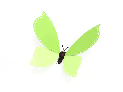 Butterfly Wing Flapping 01 Animated For Game 3D Model