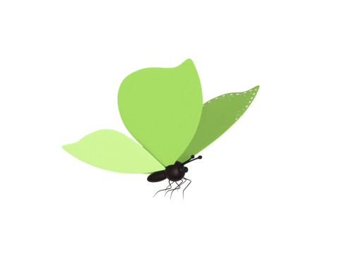 Butterfly Wing Flapping 01 Animated For Game 3D Model