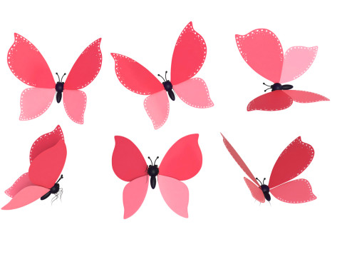 Butterfly Wing Flapping 02 Animated for Game 3D Model