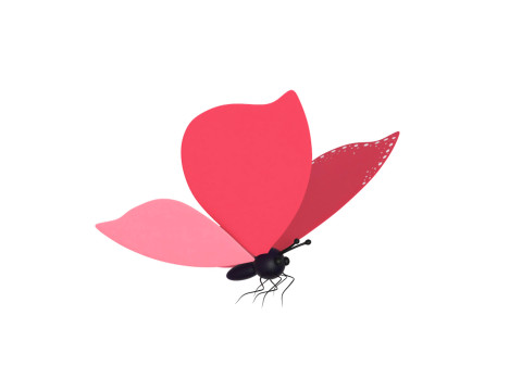 Butterfly Wing Flapping 02 Animated for Game Modèle 3D