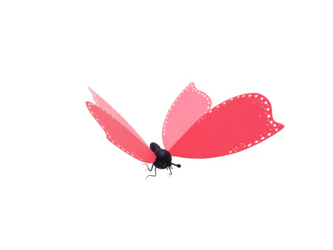 Butterfly Wing Flapping 02 Animated for Game 3D Model