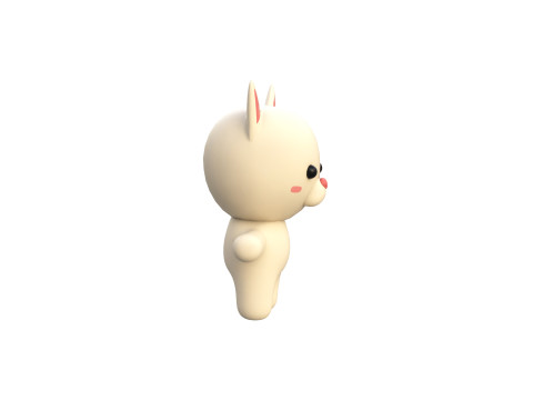 Chubby Cat Animated for Games Modelo 3D