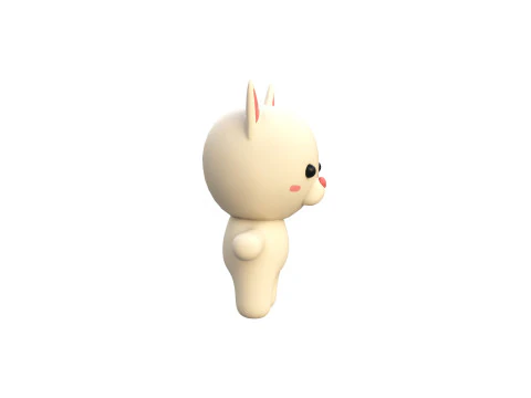 Chubby Cat Animated for Games 3D Model