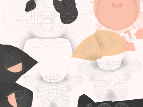 Chubby Cow Animated for Games 3D Model