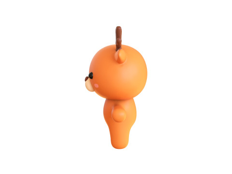 Chubby Deer Animated for Games 3D Model