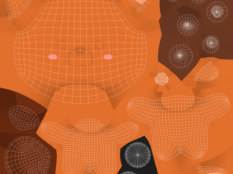 Chubby Deer Animated for Games 3D Model
