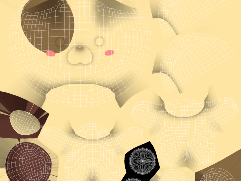 Chubby Dog Animated for Games 3D Model