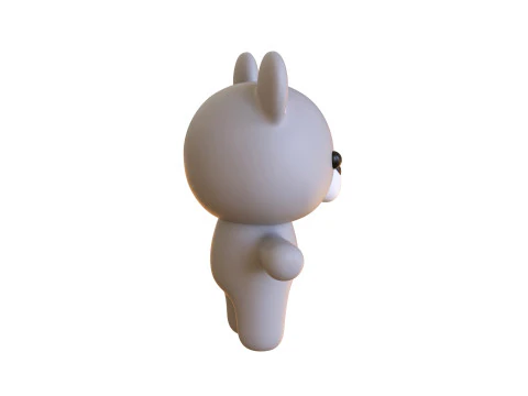 Chubby Rat Animated for Games 3D Model