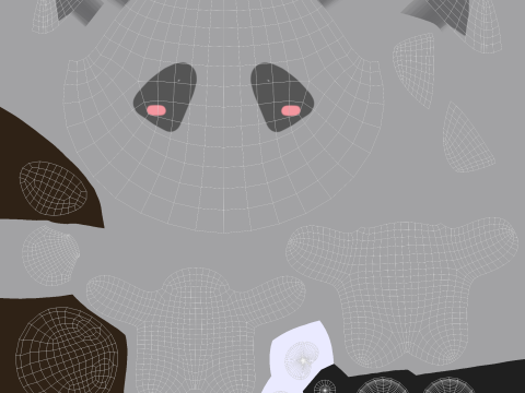 Chubby Ratel Animated for Games 3D 模型