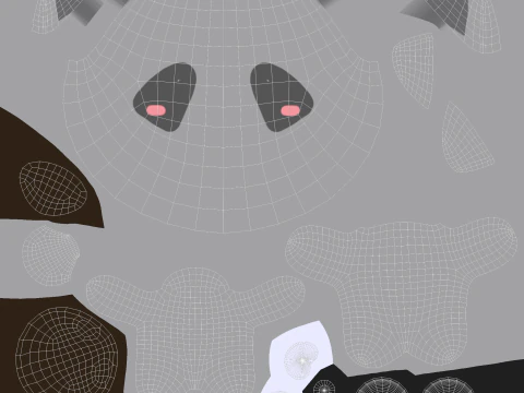 Chubby Ratel Animated for Games 3D Model