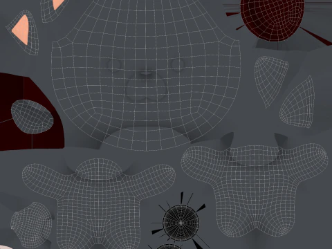 Chubby Wolf Animated for Games 3D Model