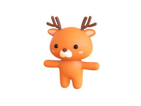 Funny 3D Cartoon Characters - Chubby Animated 3D Model