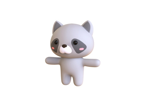 Funny 3D Cartoon Characters - Chubby Animated 3D-Modell
