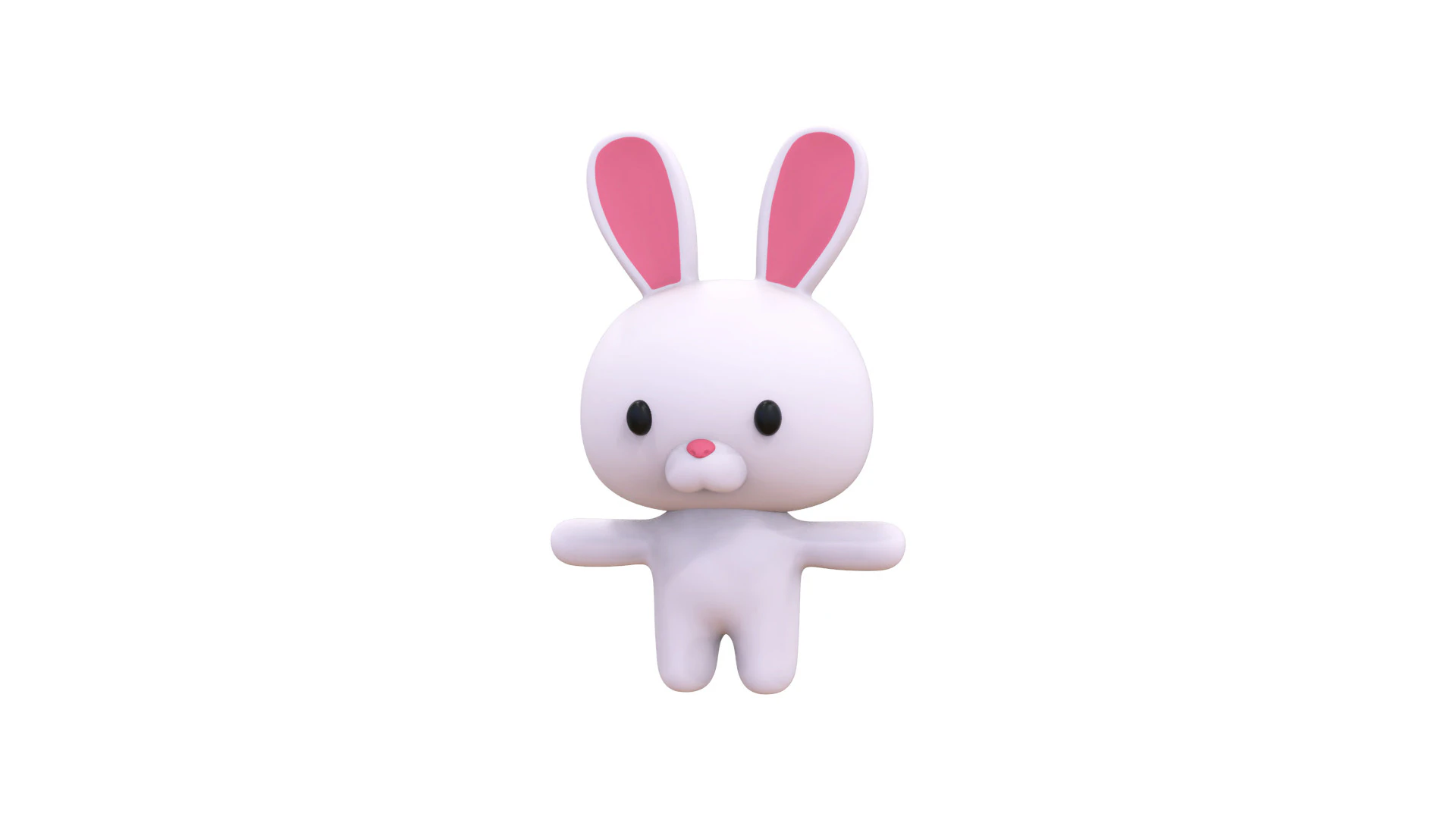 Rabbit Rigged Animated High Quality s for games 3D Model .c4d .max .obj .3ds .fbx .stl .blend 